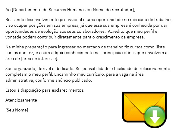 escrever carta apresentação impactante