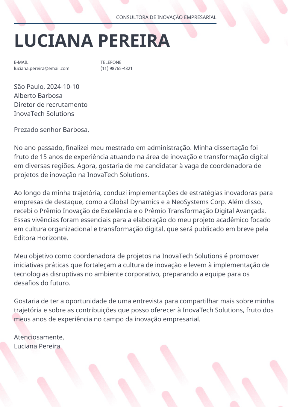 Como adaptar sua carta de apresentação para diferentes setores