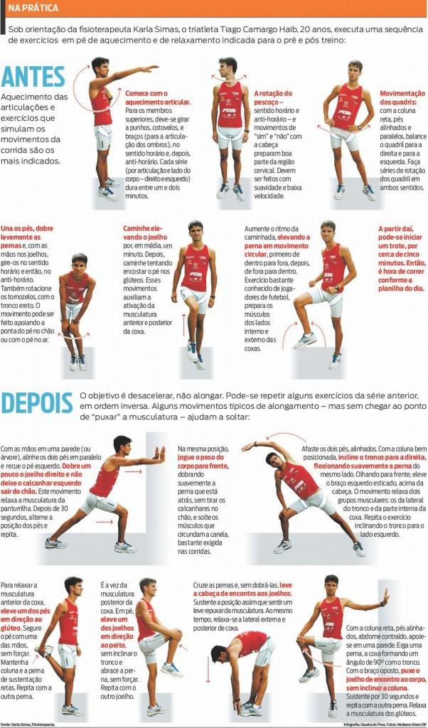 exercícios de aquecimento dinâmico