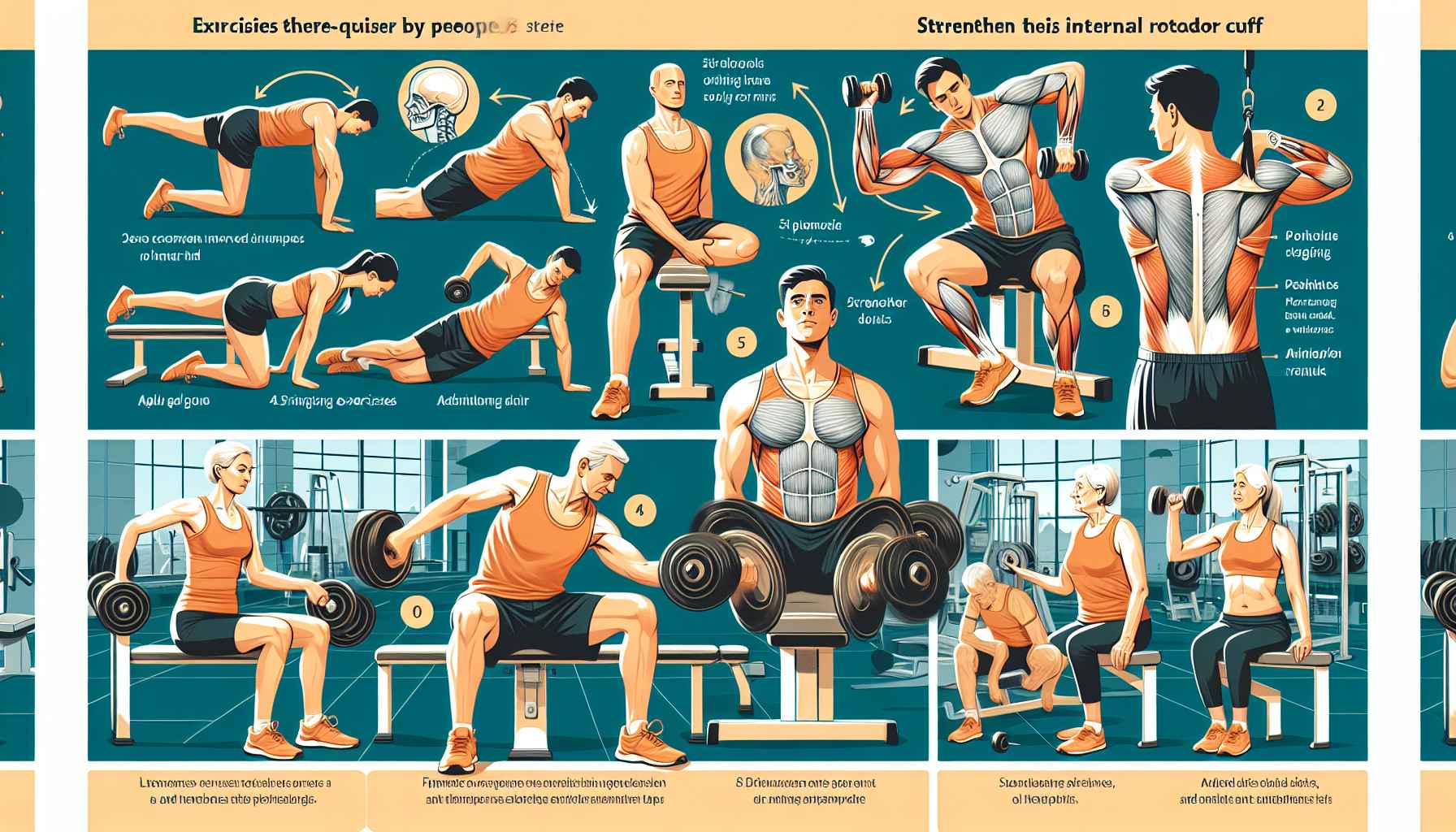 5 ideias de títulos:
1. Guia Completo: Exercícios Essenciais para Fortalecer o Manguito Rotador
2. Alivie a Dor no Ombro: Rotinas de Exercícios para o Manguito Rotador
3. Fortalecimento do Manguito Rotador: Exercícios Eficazes para Prevenção e Recuperação
4. Manguito Rotador: Como Realizar Exercícios Corretos em Casa
5. A Importância da Estabilização Escapular no Fortalecimento do Manguito Rotador