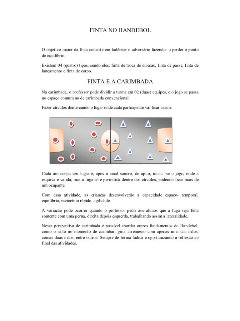 exercícios para melhorar a finta no handebol
