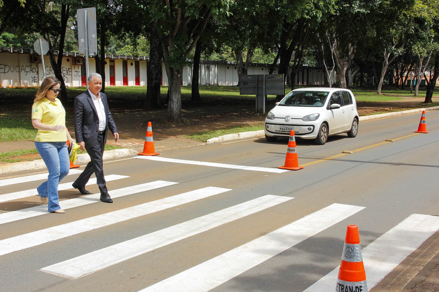 faixas de pedestre em brasília educação