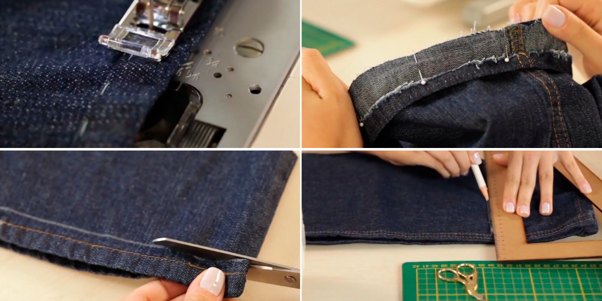 fazer barra calça original