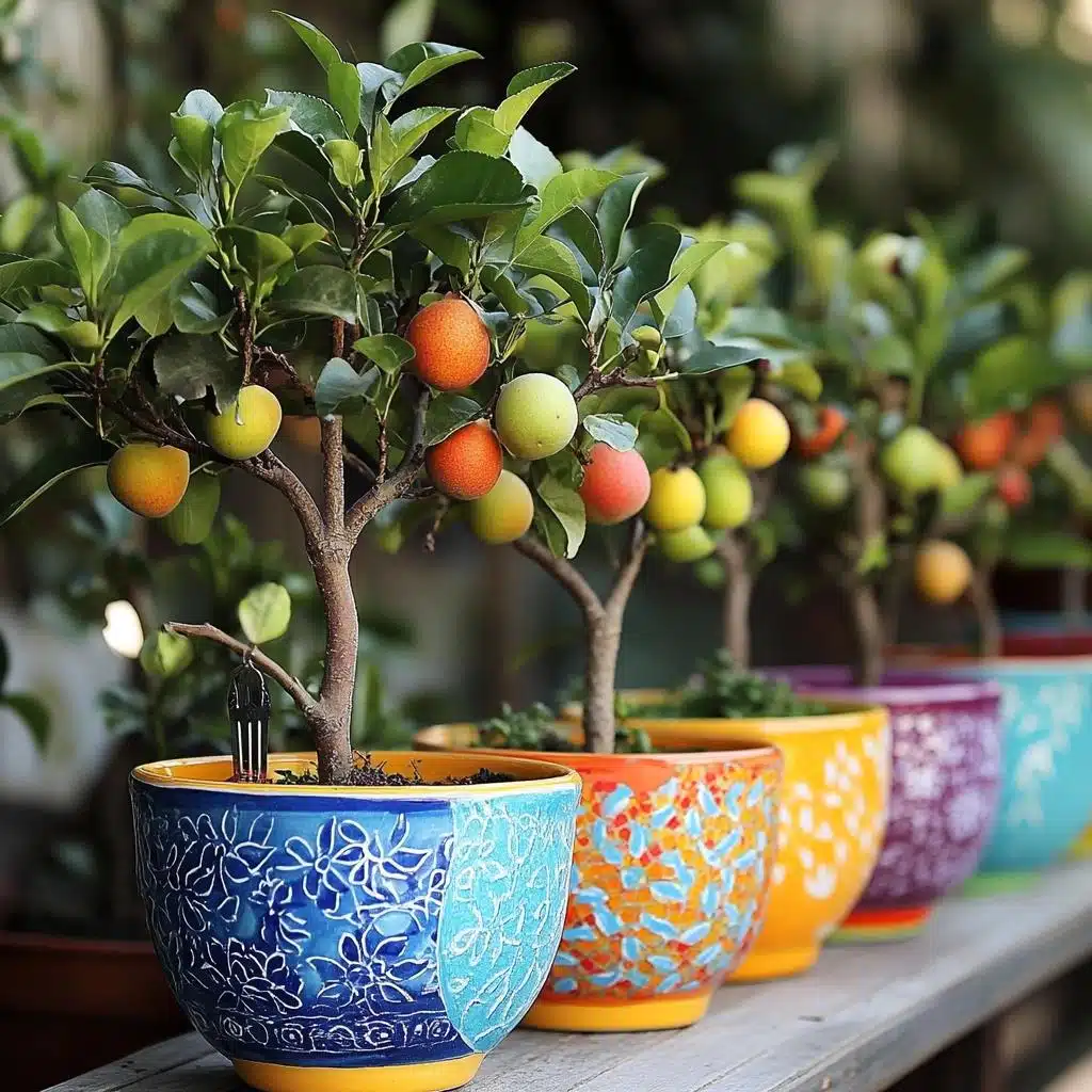 frutas que crescem rápido em vaso