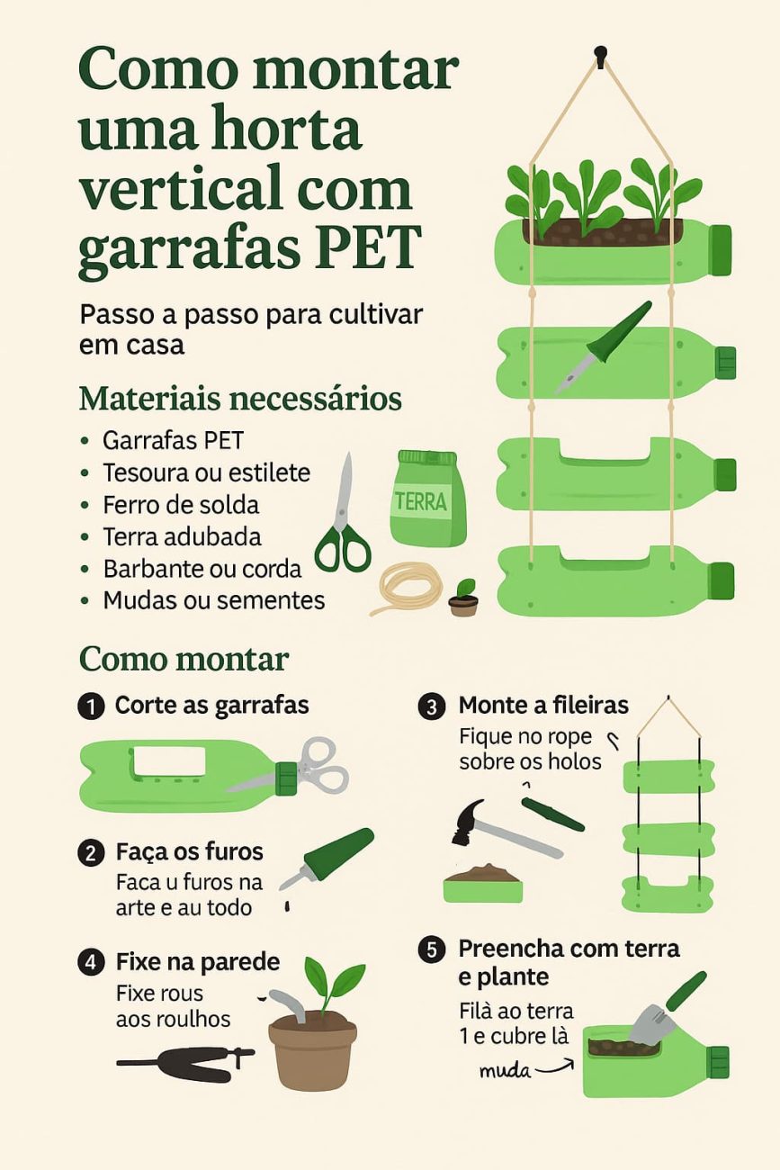 Guia Completo de Adubação para Hortas em Garrafas PET