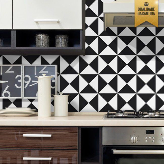 ideias de decoração com adesivos de azulejo