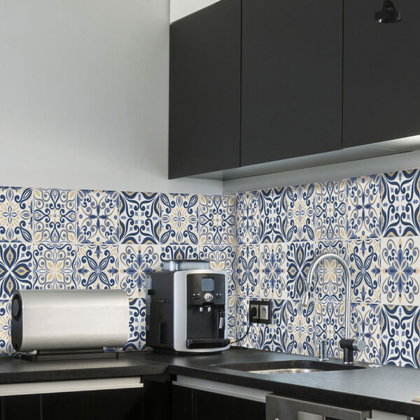 ideias de decoração com adesivos de azulejo
