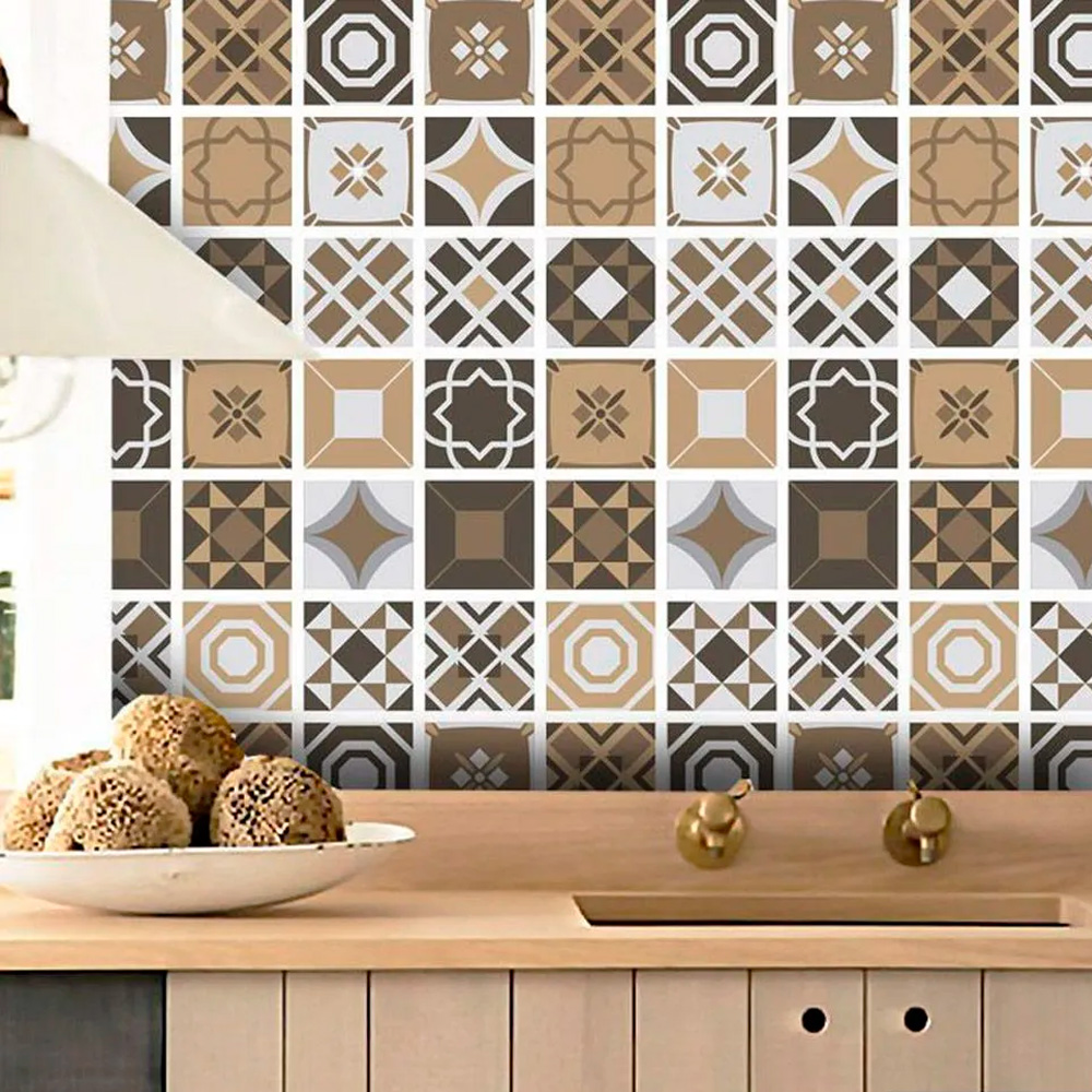 ideias de decoração com adesivos de azulejo
