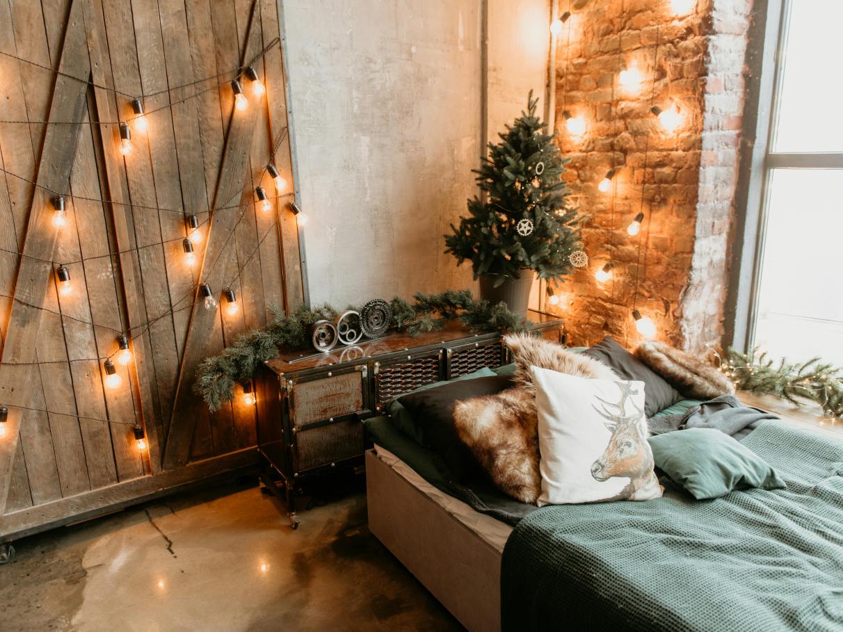 Inspirações de decoração de Natal com luzes de fada