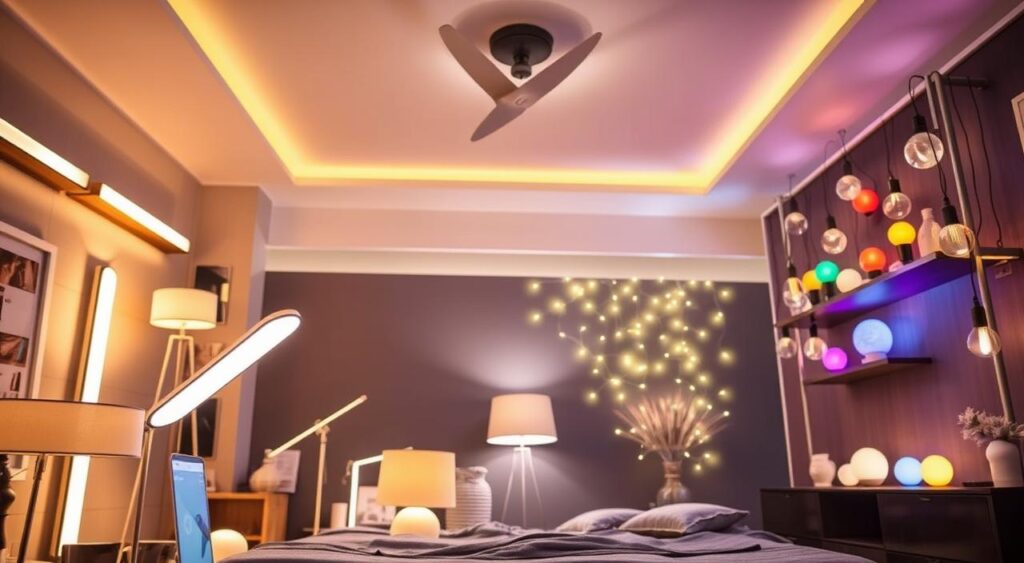 5 ideias criativas para decorar seu quarto com fitas de LED