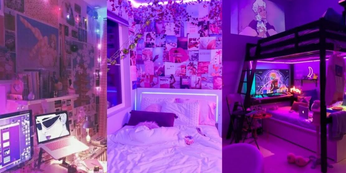 5 ideias criativas para decorar seu quarto com fitas de LED