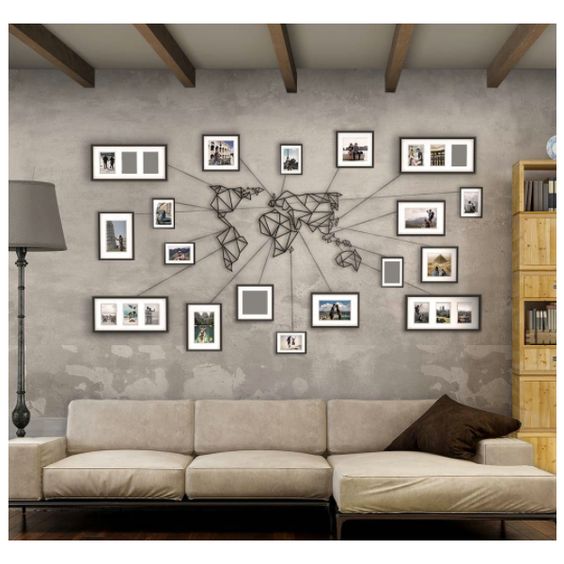 ideias de decoração com mapas mundi