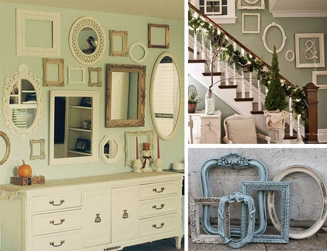 Como criar uma galeria de parede impactante com molduras