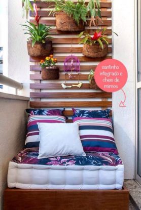 ideias de decoração com pallets para varanda