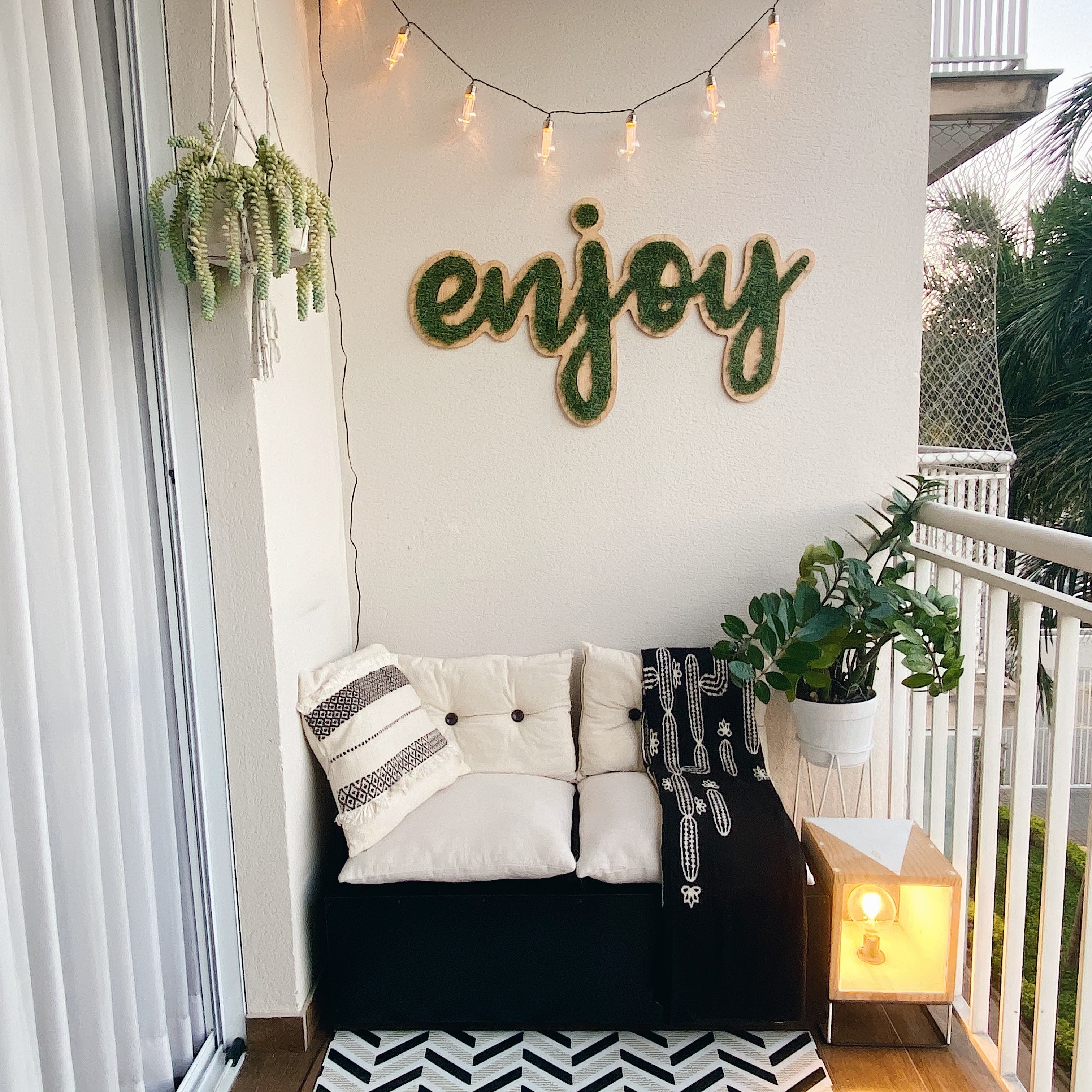 ideias de decoração com pallets para varanda