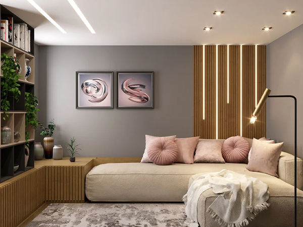 ideias de decoração com papel de parede 3d