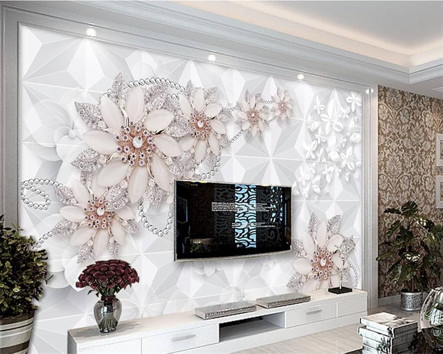 ideias de decoração com papel de parede 3d