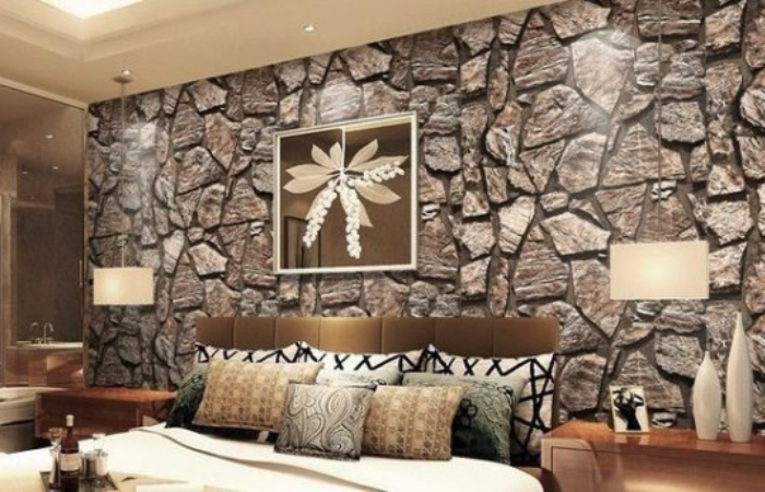 ideias de decoração com papel de parede 3d