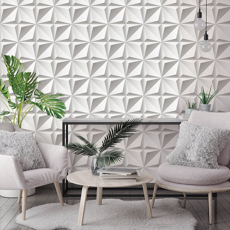 ideias de decoração com papel de parede 3d
