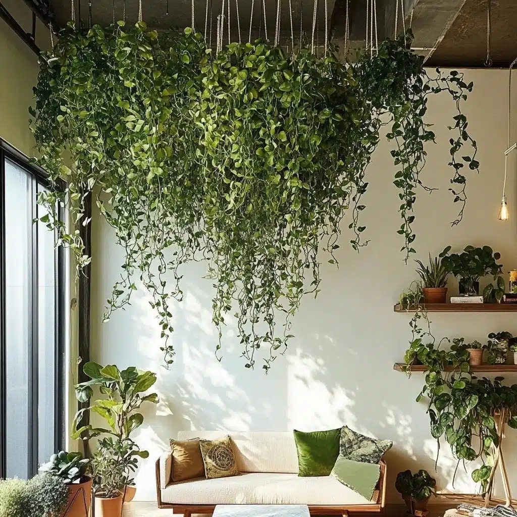 Guia completo de cuidados para Jiboias em vasos suspensos