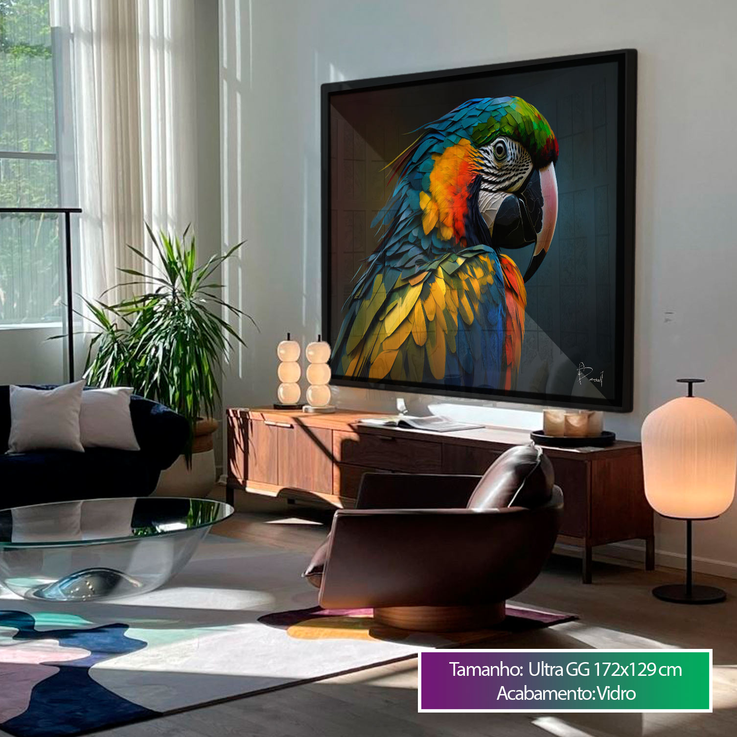 ideias de decoração com quadros coloridos