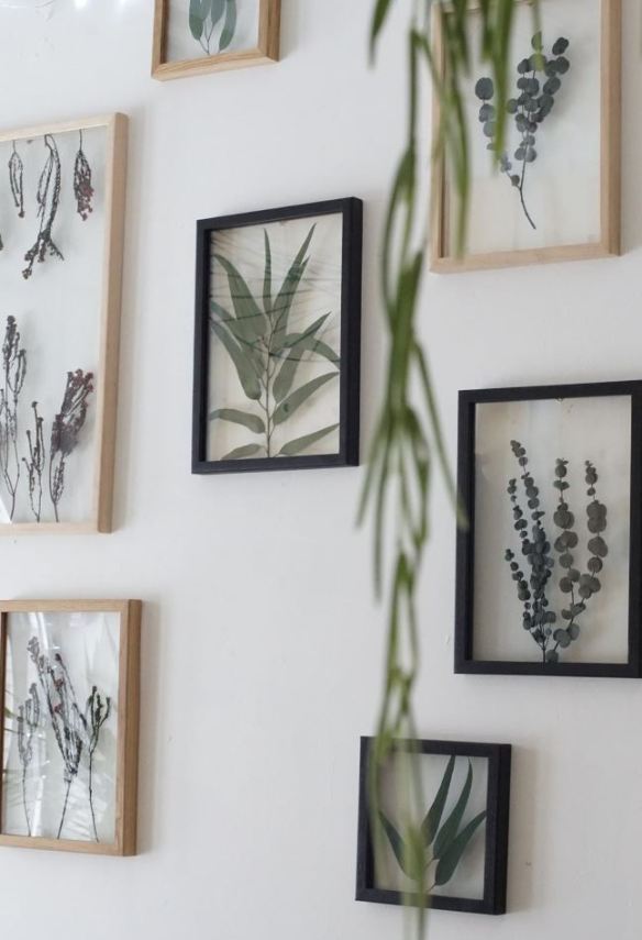 ideias de decoração com quadros de flores