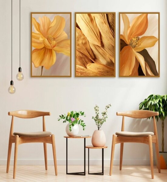 Como combinar quadros de flores com móveis modernos