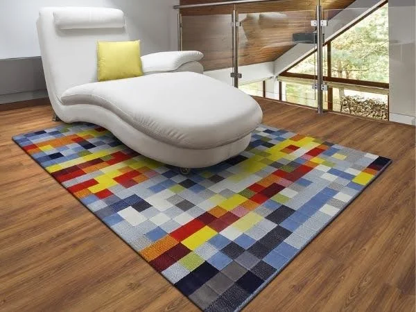 ideias de decoração com tapetes coloridos