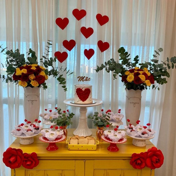 ideias de decoração de mesa para o dia das mães