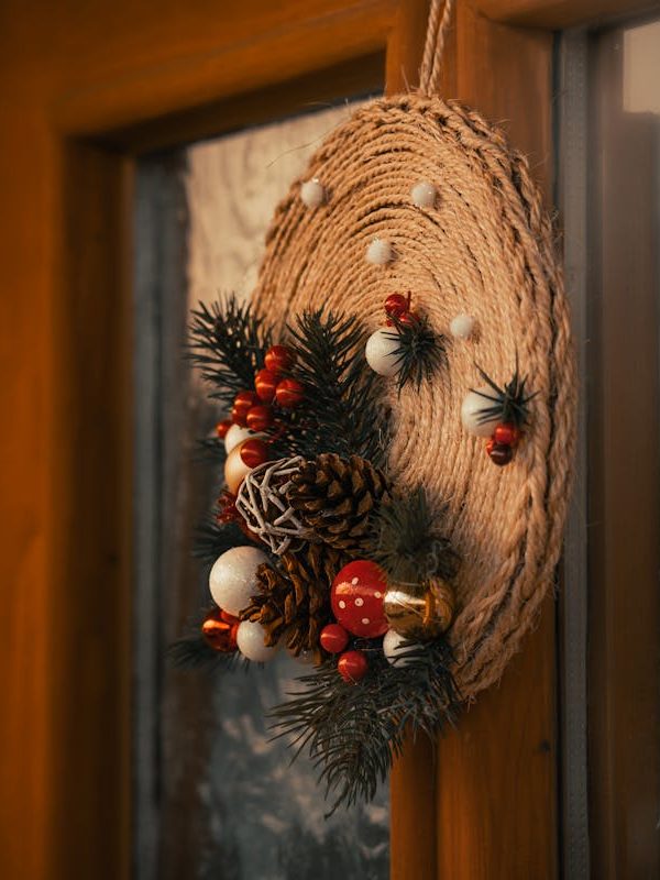 ideias de decoração de natal para porta