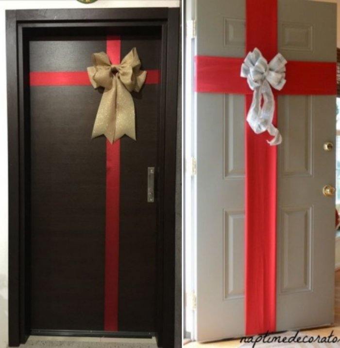 ideias de decoração de natal para porta
