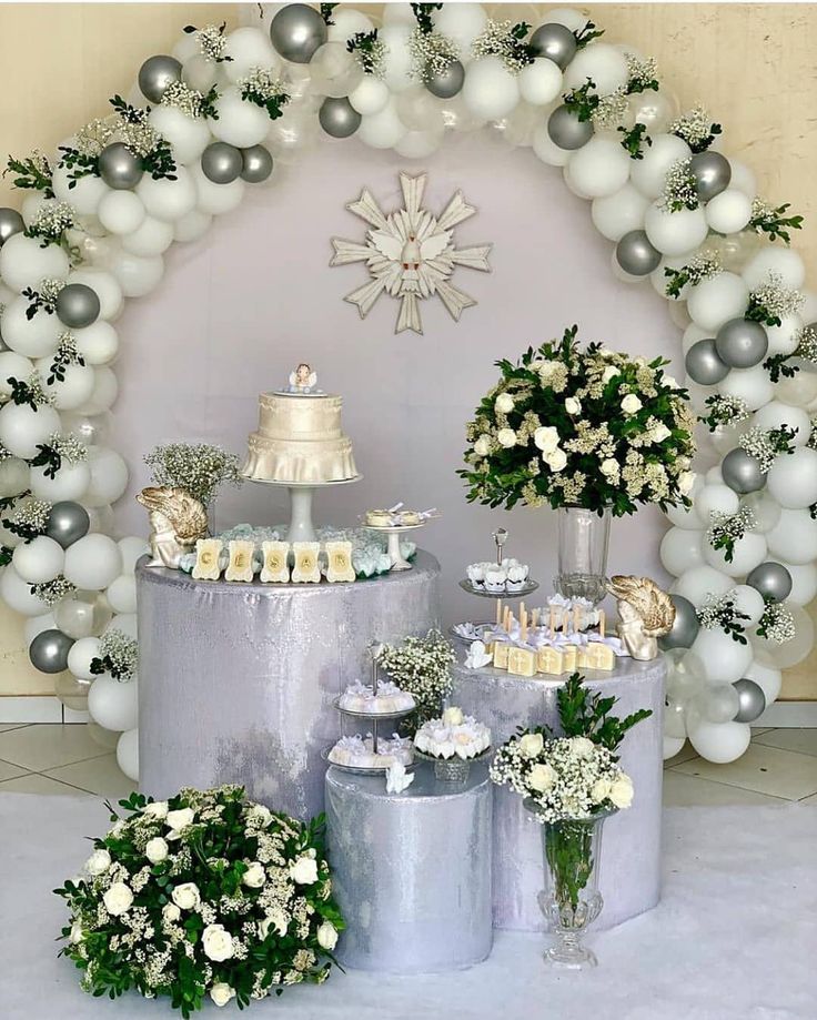 ideias de decoração para batizado de menino