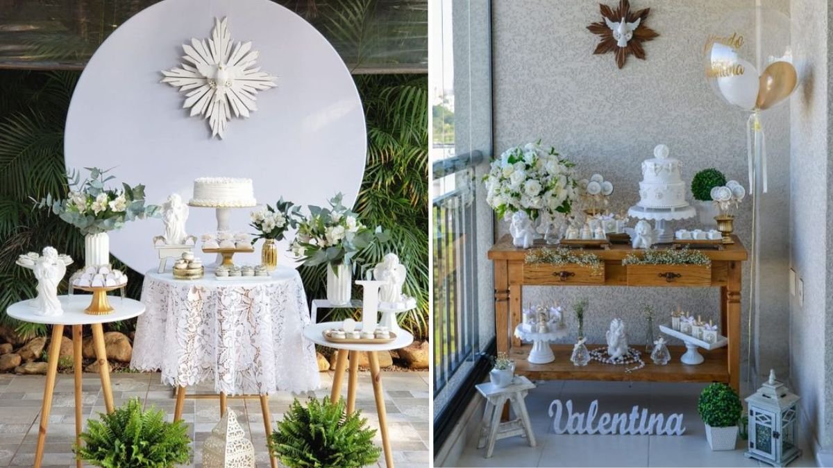ideias de decoração para batizado simples