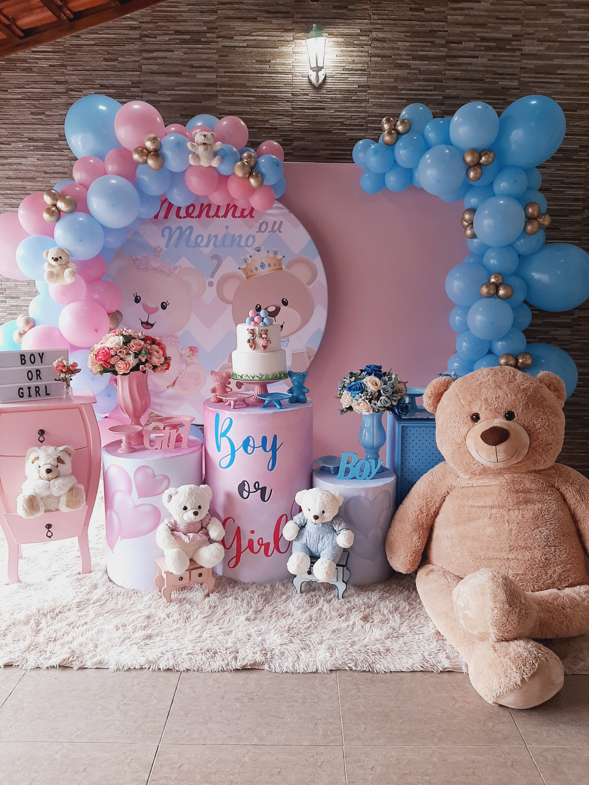 ideias de decoração para chá revelação