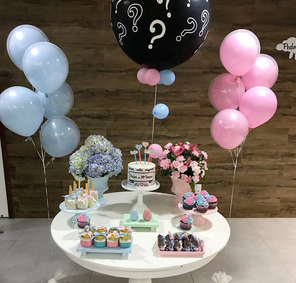 ideias de decoração para chá revelação