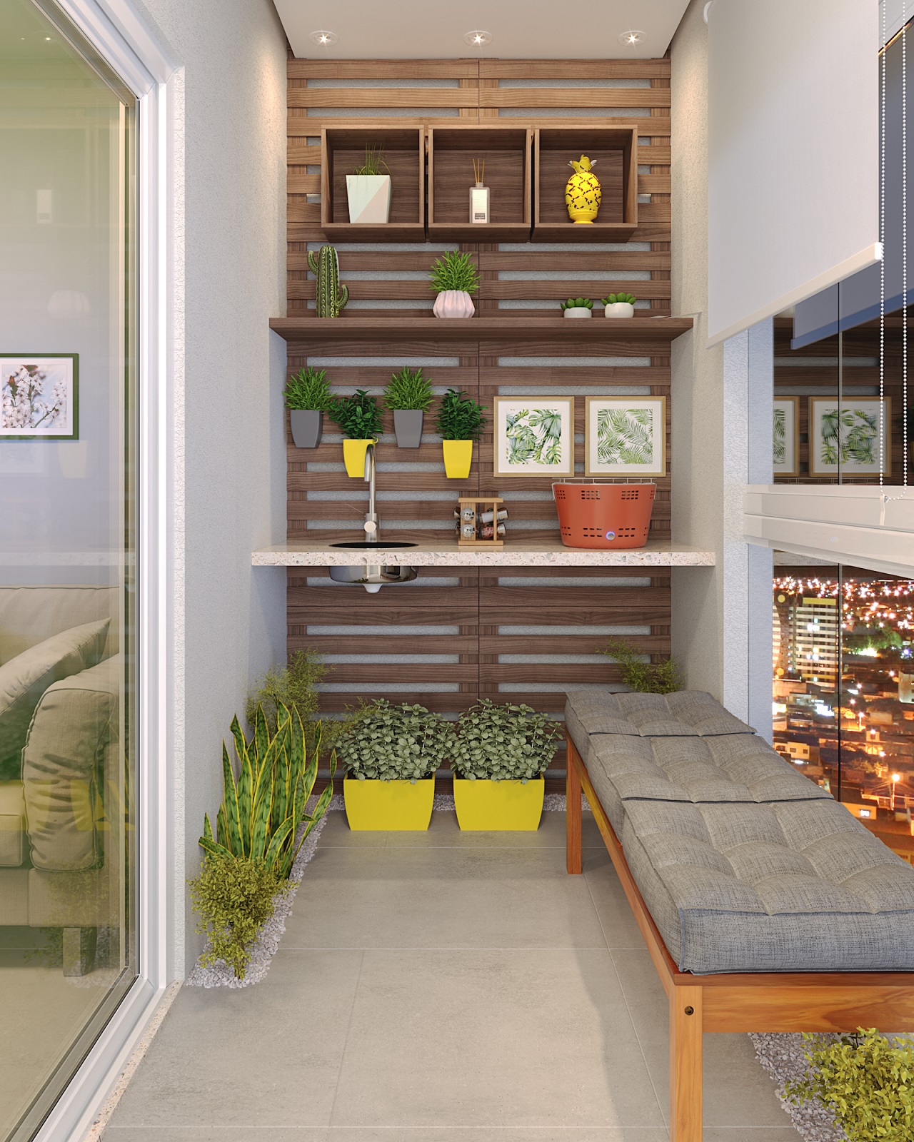 ideias de decoração para sacada gourmet