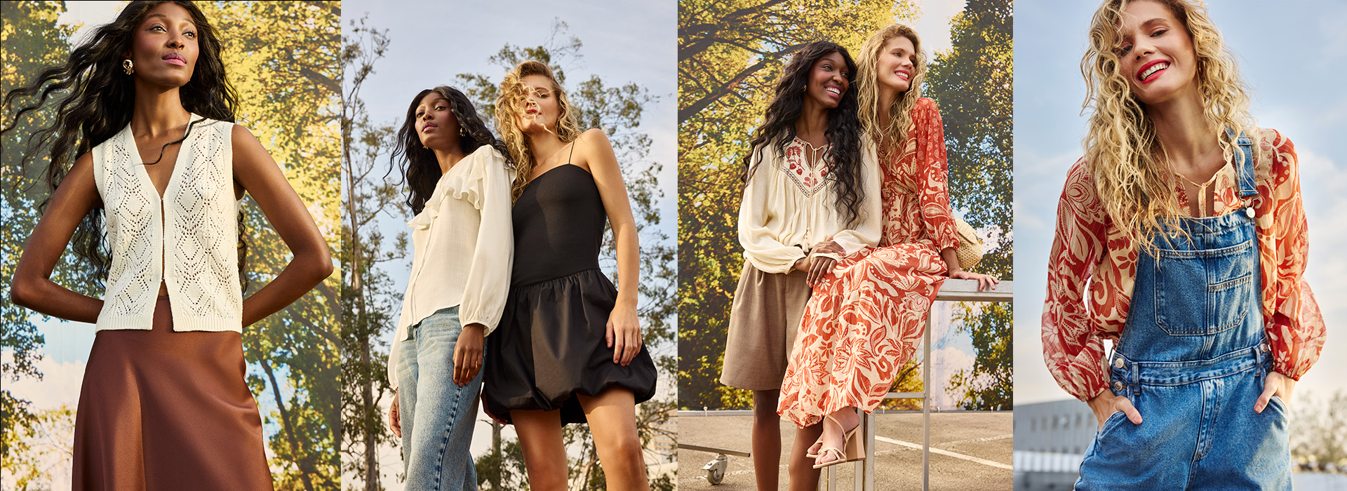 Acessórios boho: colares em camadas e bolsas de franja