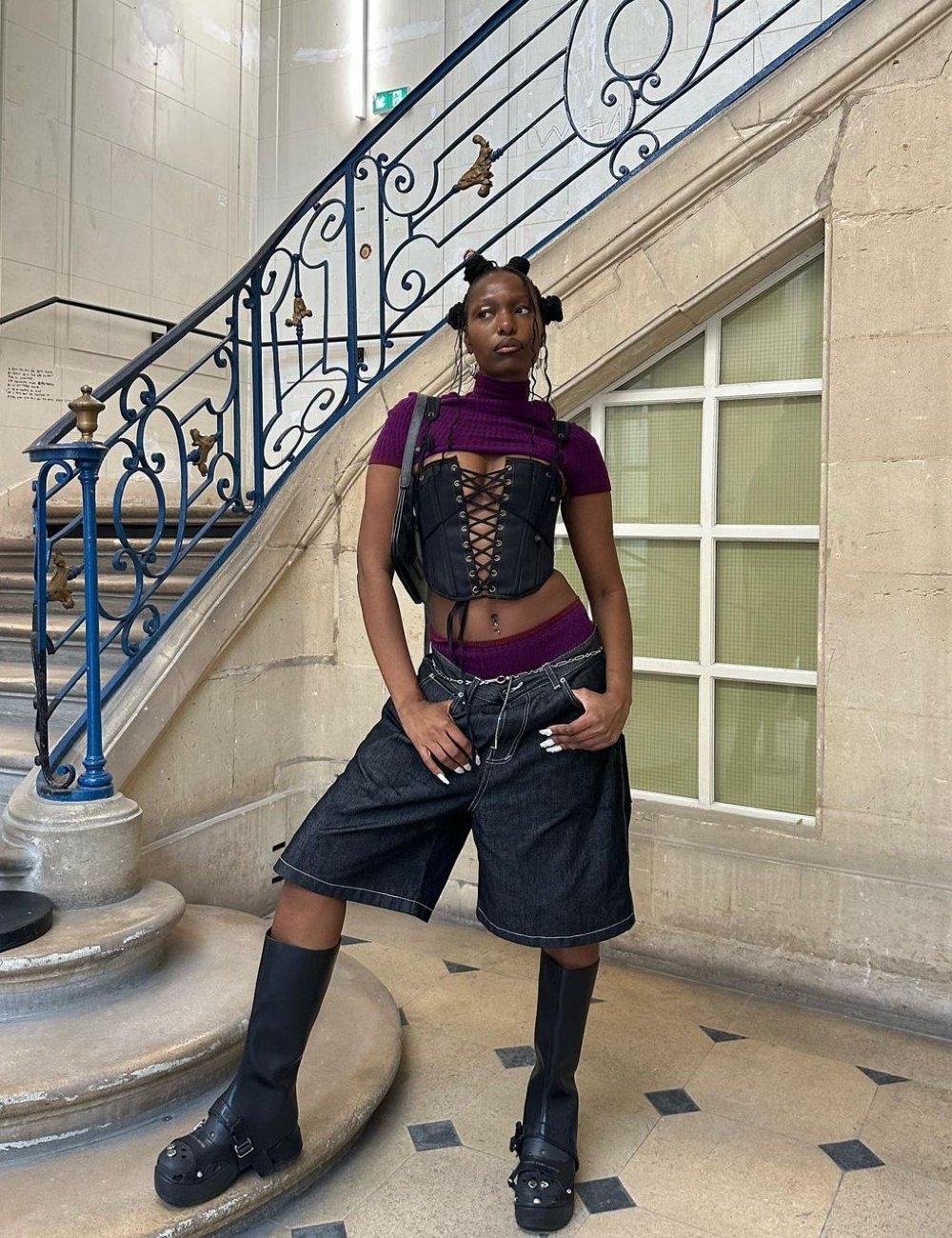 ideias de looks estilo punk chic