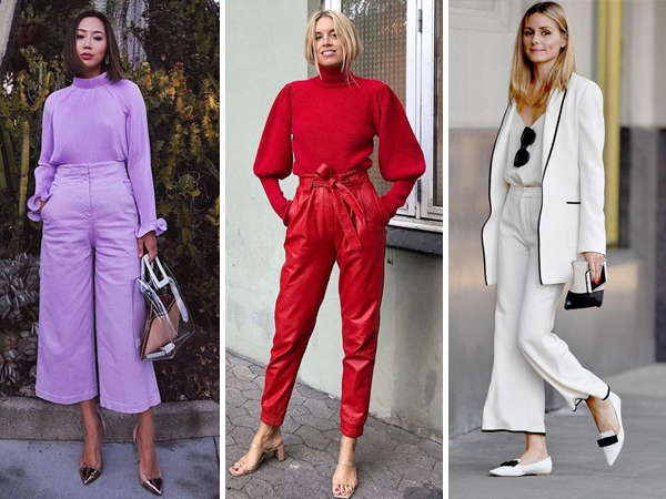 ideias de looks monocromáticos elegantes