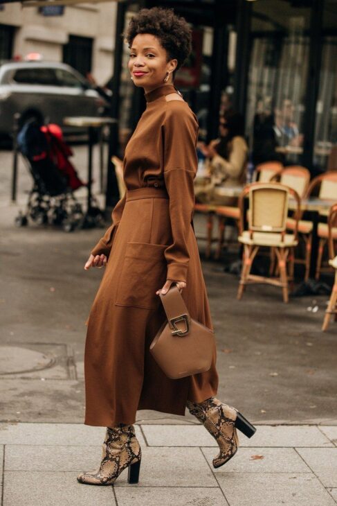 ideias de looks monocromáticos elegantes