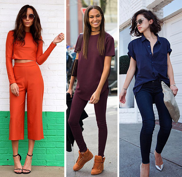 Como combinar texturas em looks monocromáticos