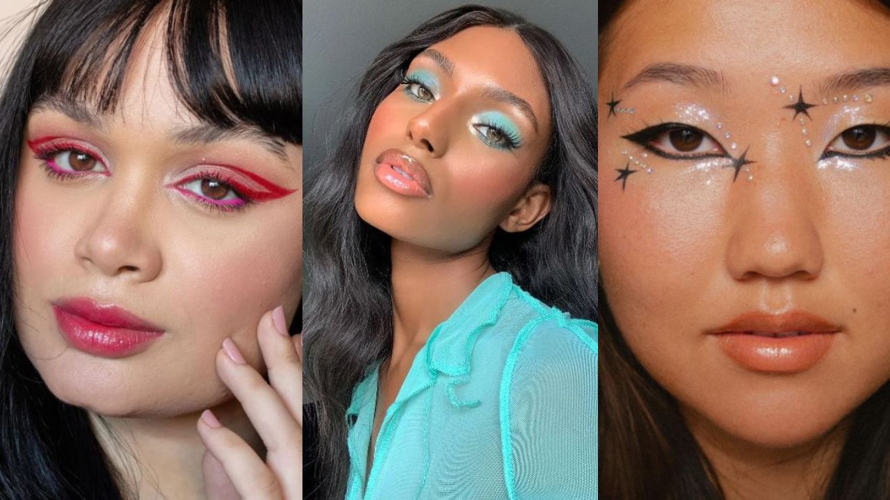 ideias de maquiagem neon para eventos