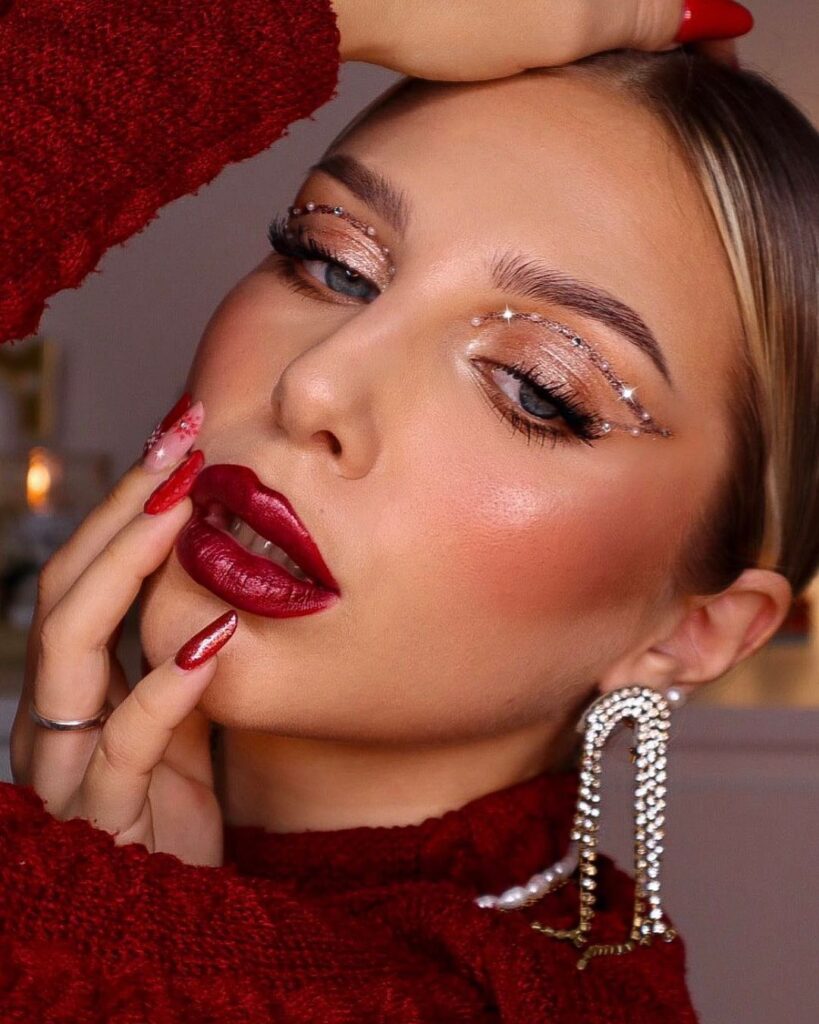 ideias de maquiagem para o ano novo