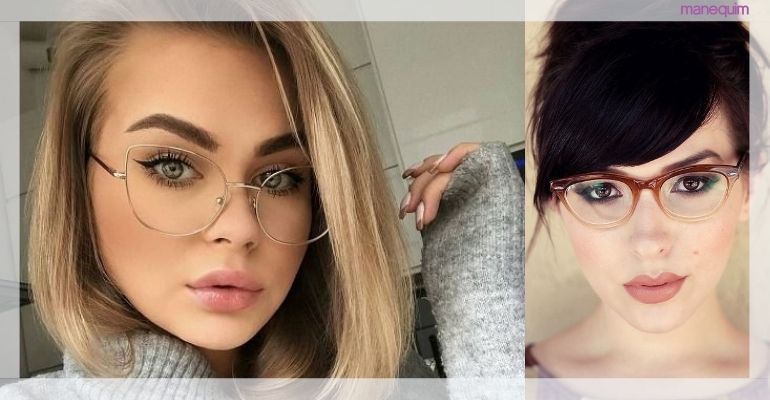 ideias de maquiagem para quem usa óculos
