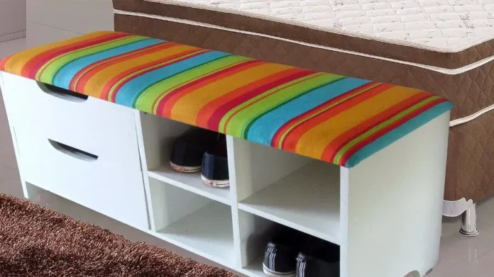 ideias de puff baú para quarto