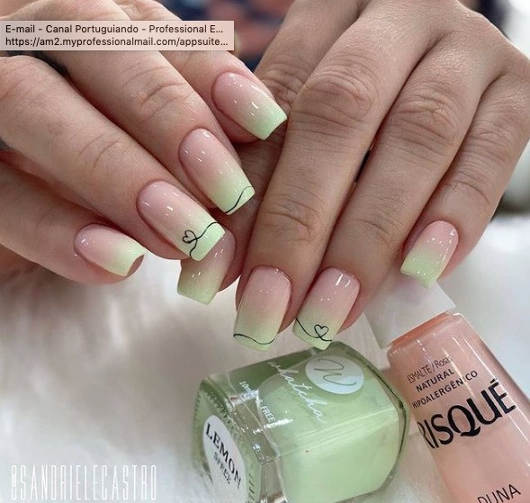 ideias de unhas decoradas degradê