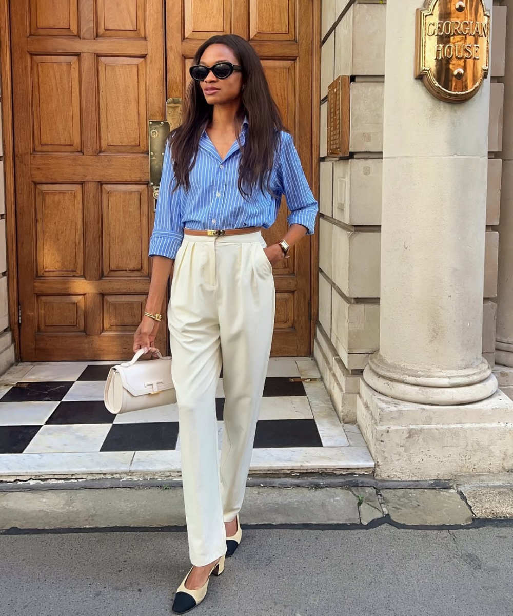 Dicas de color block com calça de alfaiataria