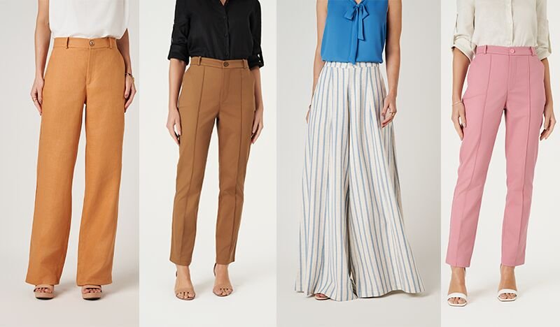 5 looks monocromáticos com calça de alfaiataria