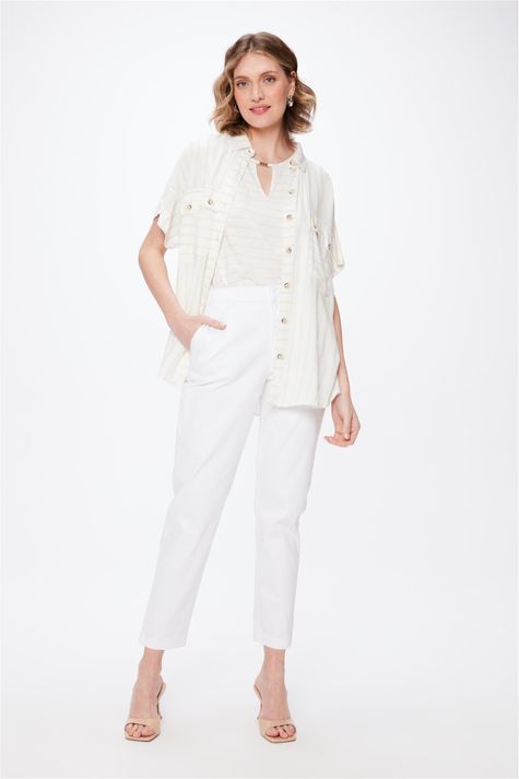 looks com calça chino feminina