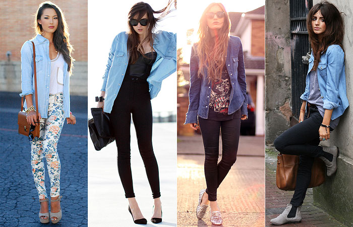 10 Maneiras de Usar Camisa Jeans no Verão